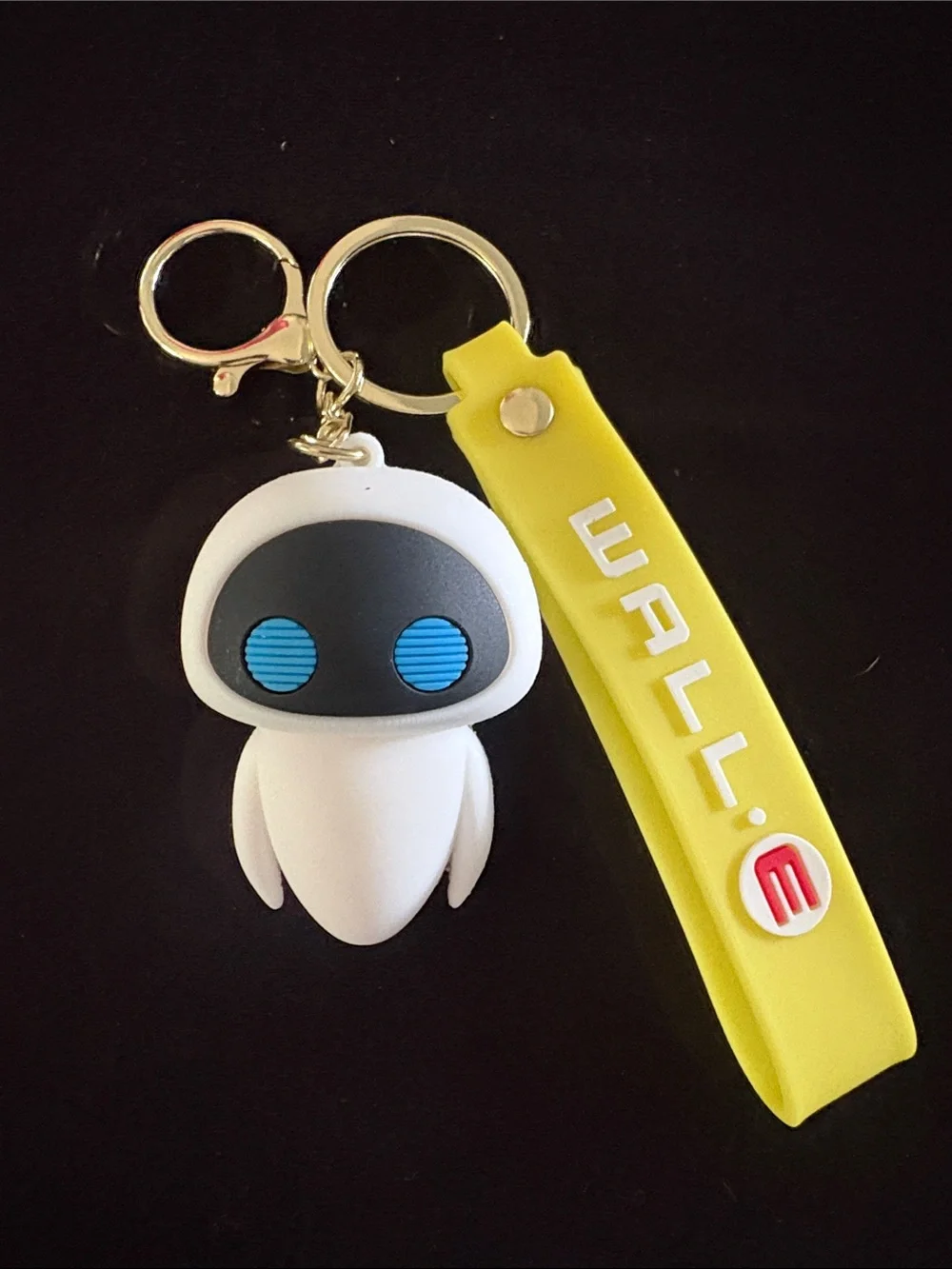 WALL·E EVE Keychain Bag Charm with Yellow Strap